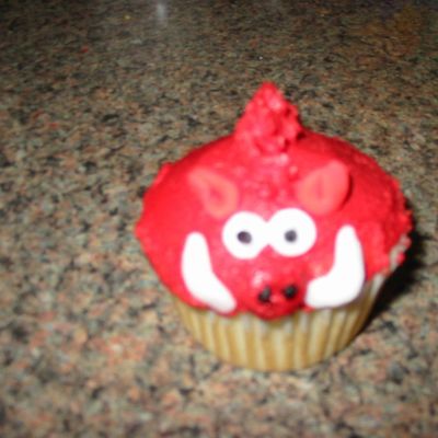 Arkansas Razorback Cupcakes
