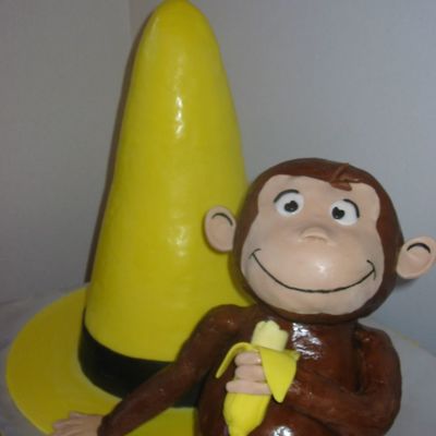 3-D Curious George W/ Yellow Hat