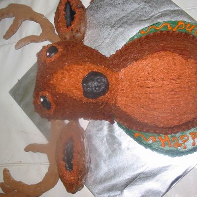 Mounted Deer Head Cake