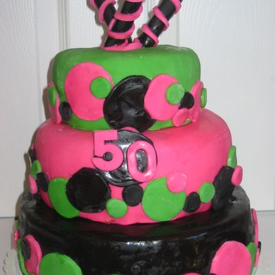 50 Polka Dot Cake