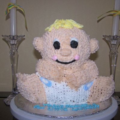 Baby Boy Shaped Cake