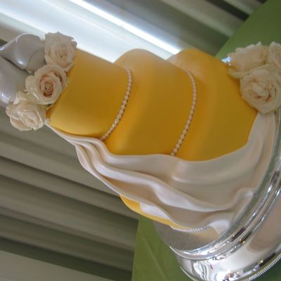 Wedding Cake With Drape