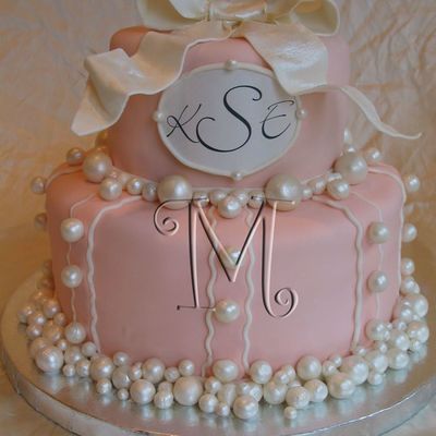 Pearl Cake For 1St Birthday And Baptism