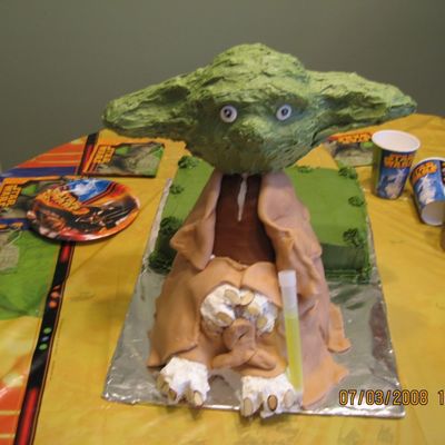 Yoda Star Wars Character Cake