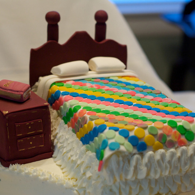 Quilt On A Bed Cake
