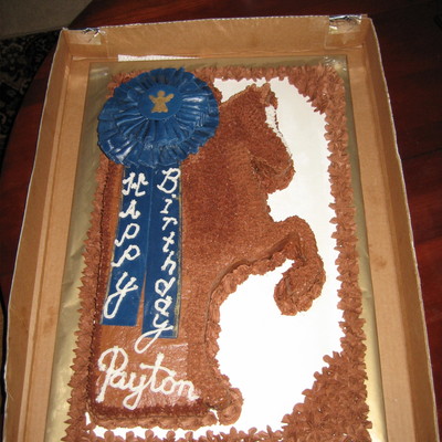 American Saddlebred Horse Cake