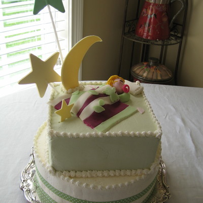 Baby Sleeping Under The Oon And Stars