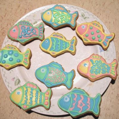 Fish Cookes- My 2Nd Decorated Cookies