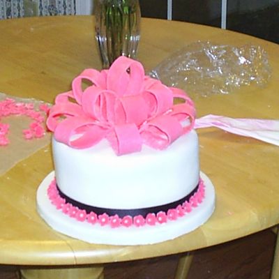 Ribbon Birthday Cake