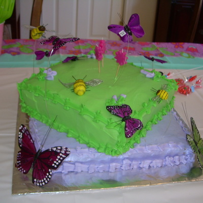 Butterfly Birthday Cake For 3 Year Old