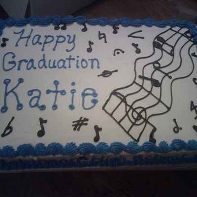 Graduation Music Cake