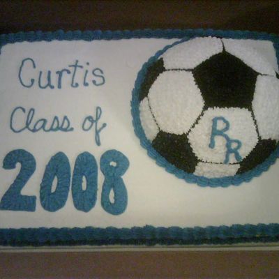 Graduation Soccer Cake