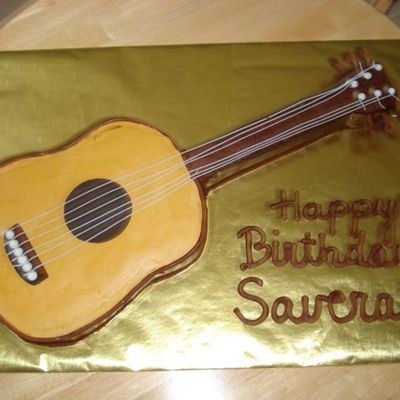 Guitar Birthday Cake