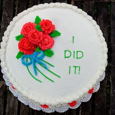 Wilton Course 1 Final Cake