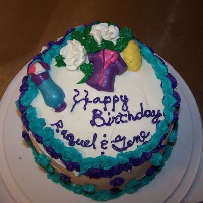 Simple Round Birthday Cake