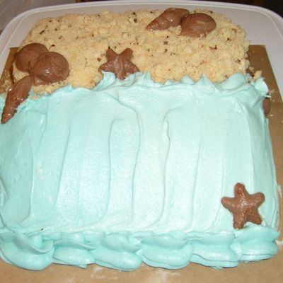 Beach Scene Birthday Cake