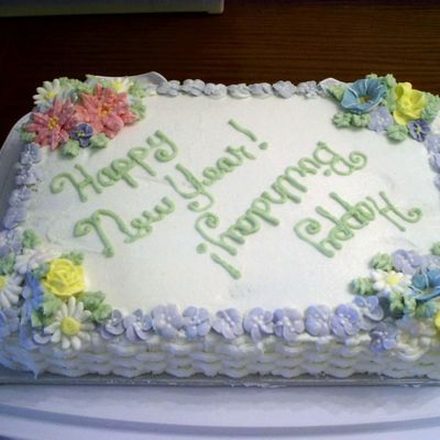 Birthday/new Year Cake