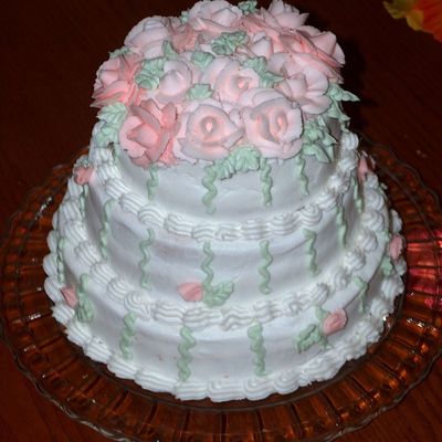 Mini Wedding Cake For 2Nd Anniversary