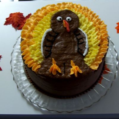 Thanksgiving Turkey Cake
