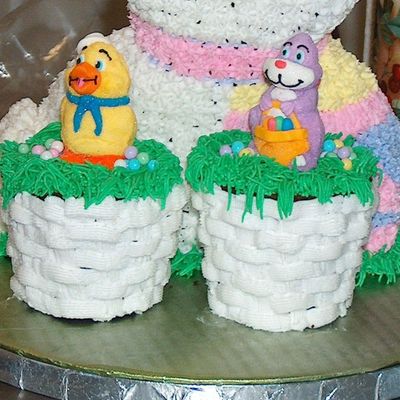 Easter Basket Jumbo Cupcakes