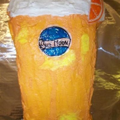 Blue Moon Beer Cake