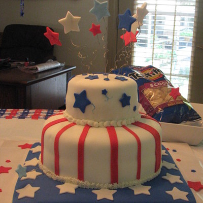 Patriotic Birthday Cake