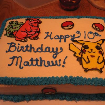 Pokemon Birthday Cake