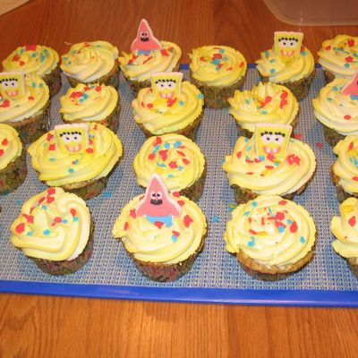 Spongebob Cupcakes