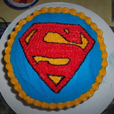 Superman Birthday Cake