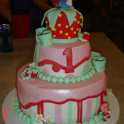 Strawberry Shortcake Birthday Cake