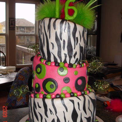 Sweet 16 Birthday Cake