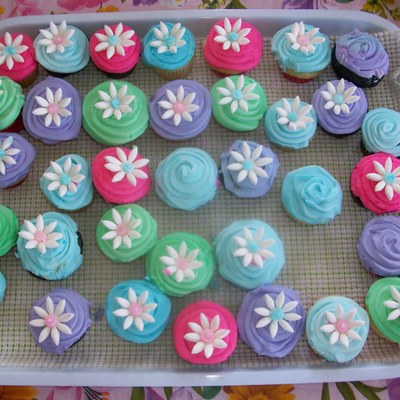 Mini Cupcakes With Mmf Daisies