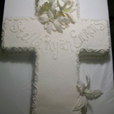 Baptism Cross Cake