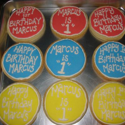 Birthday Cookies For Marcus