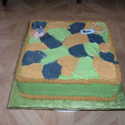 Camo Army Cake
