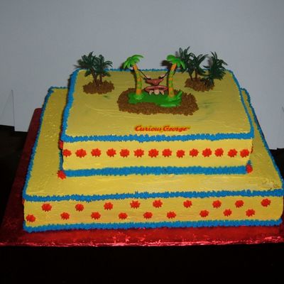 Curious George Birthday Cake