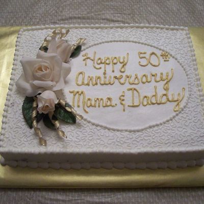 50Th Anniversary Cake