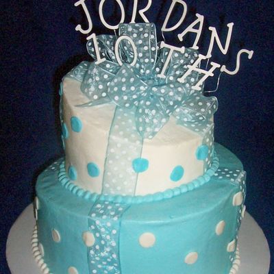 Blue Birthday Cake