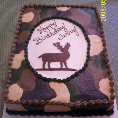 Camo Birthday Cake