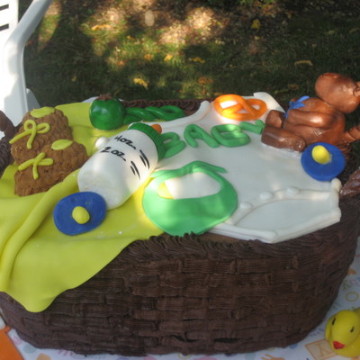 Basket Shower Cake