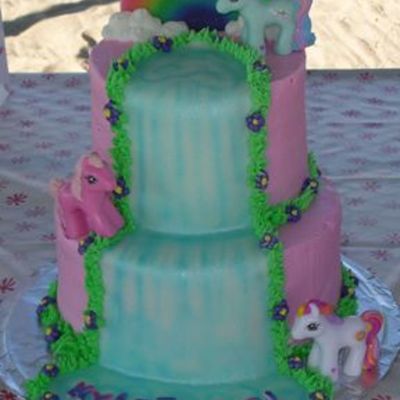 My Little Pony Waterfall Cake
