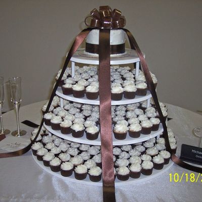 Hinson-Nale Cupcake Wedding Cake