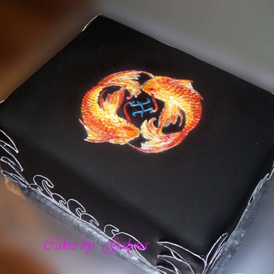 Koi-Fish Birthday Cake