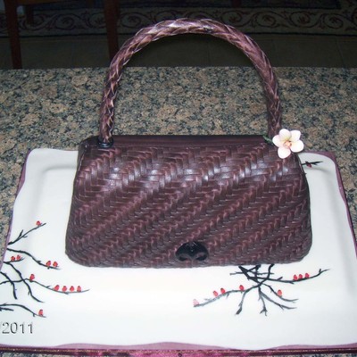 Woven Purse Cake