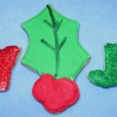 Holly Cookies