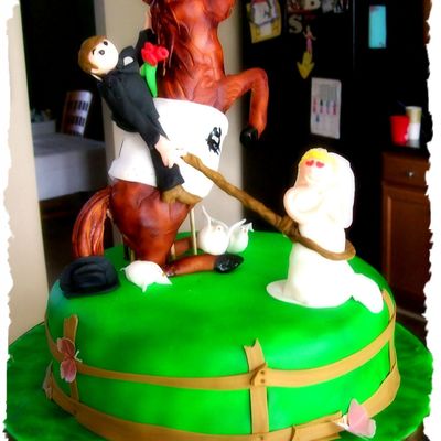 Groom 'roping' His Bride Who Is Completely In Love...