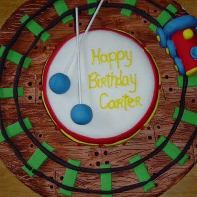 Drum/train Cake