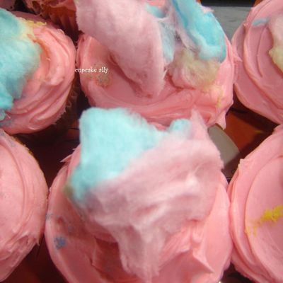 Cotton Candy Cupcakes