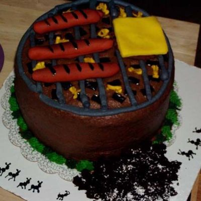 Hot Dog & Hamburger Cake