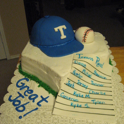 T-Ball Team Cake